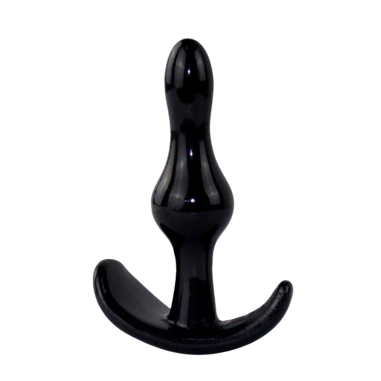 Anchor Jelly Butt Plugs 1 Ball - Black