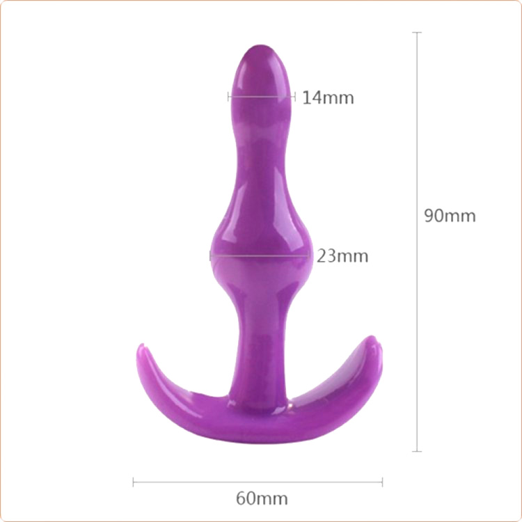 Anchor Jelly Butt Plugs 1 Ball - Black